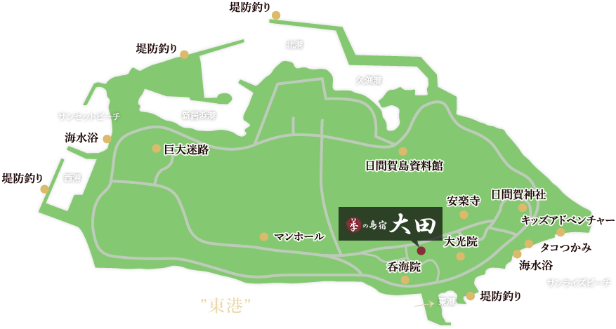 日間賀島マップ